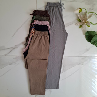 شلوار خانگی نخی زنانه طرح خالریز (مدل کمرکش) - رنگبندی متنوع
