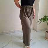 شلوار بگ راحتی زنانه سبز پارچه کشی مناسب تا سایز 58