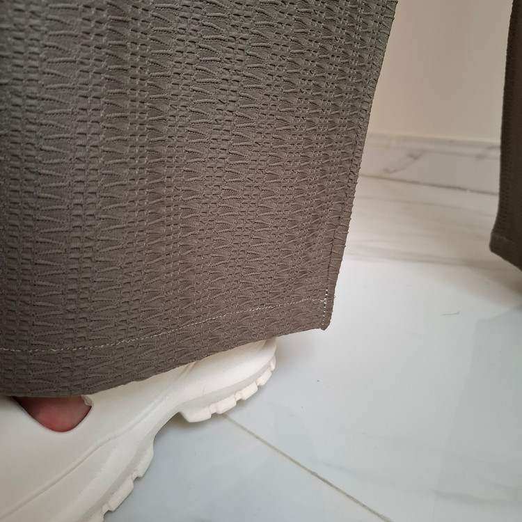 جزئیات دمپای شلوار راحتی زنانه سبز