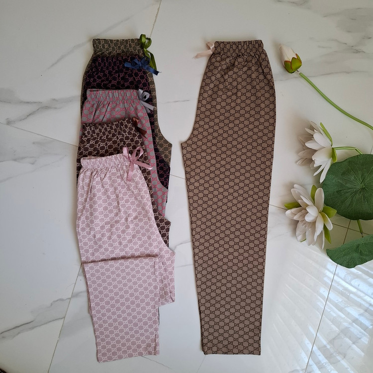 شلوار نخ پنبه زنانه بوتیک تکنس در رنگ بندی متنوع